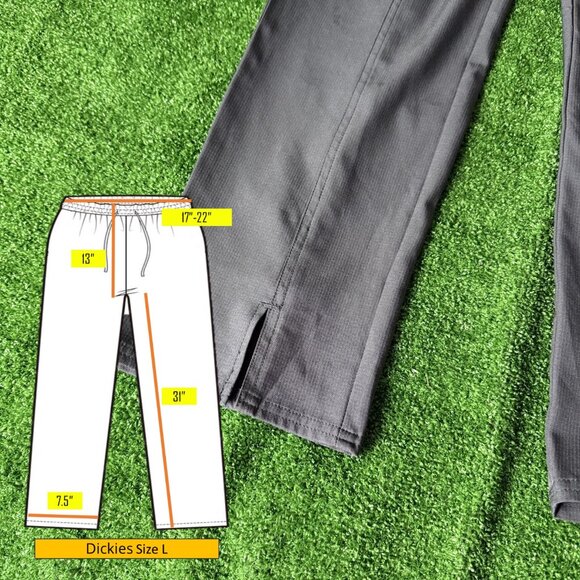 Dickies Balance Women’s Scrub Pants Ripstop Gray Elastic Waist 4 Pockets Size L - Picture 3 of 16